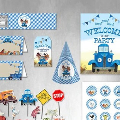 Little Blue Truck Invitation Blue Truck Birthday Party - Etsy