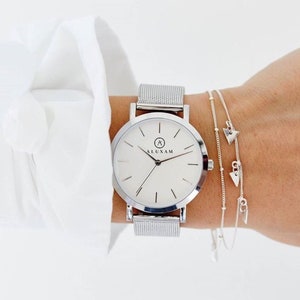 Women Watches Silver Watch for Women Silver Women Gifts Mom Gifts