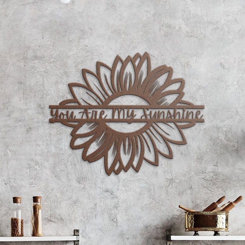 You Are My Sunshine Metal Wall Art Etsy