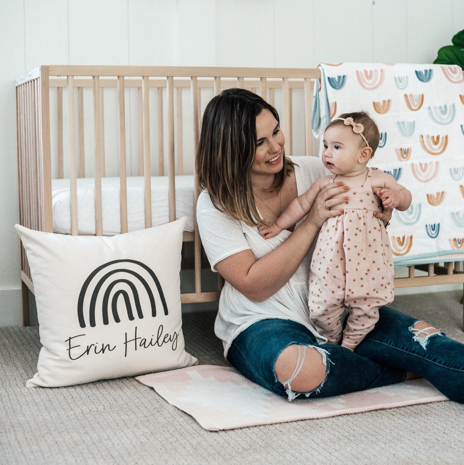 Baby Name Pillow Nursery Pillows Personalized Kids Name Etsy