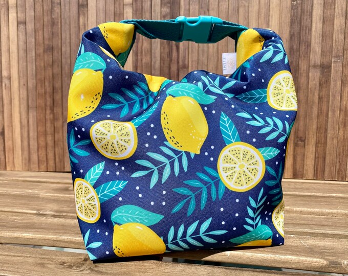 Roll Top Lunch Bag Thermal Lunch Box Sustainable Lunch Bag Etsy