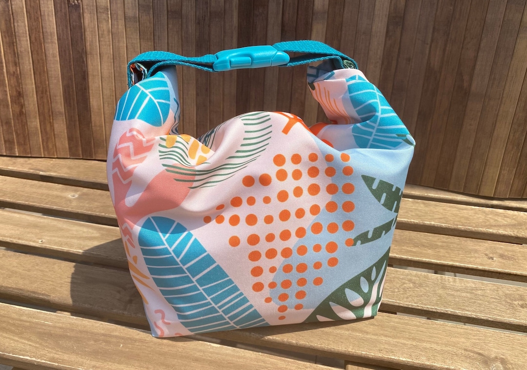 Roll Top Lunch Bag Thermal Lunch Box Fabric Lunch Bag Etsy