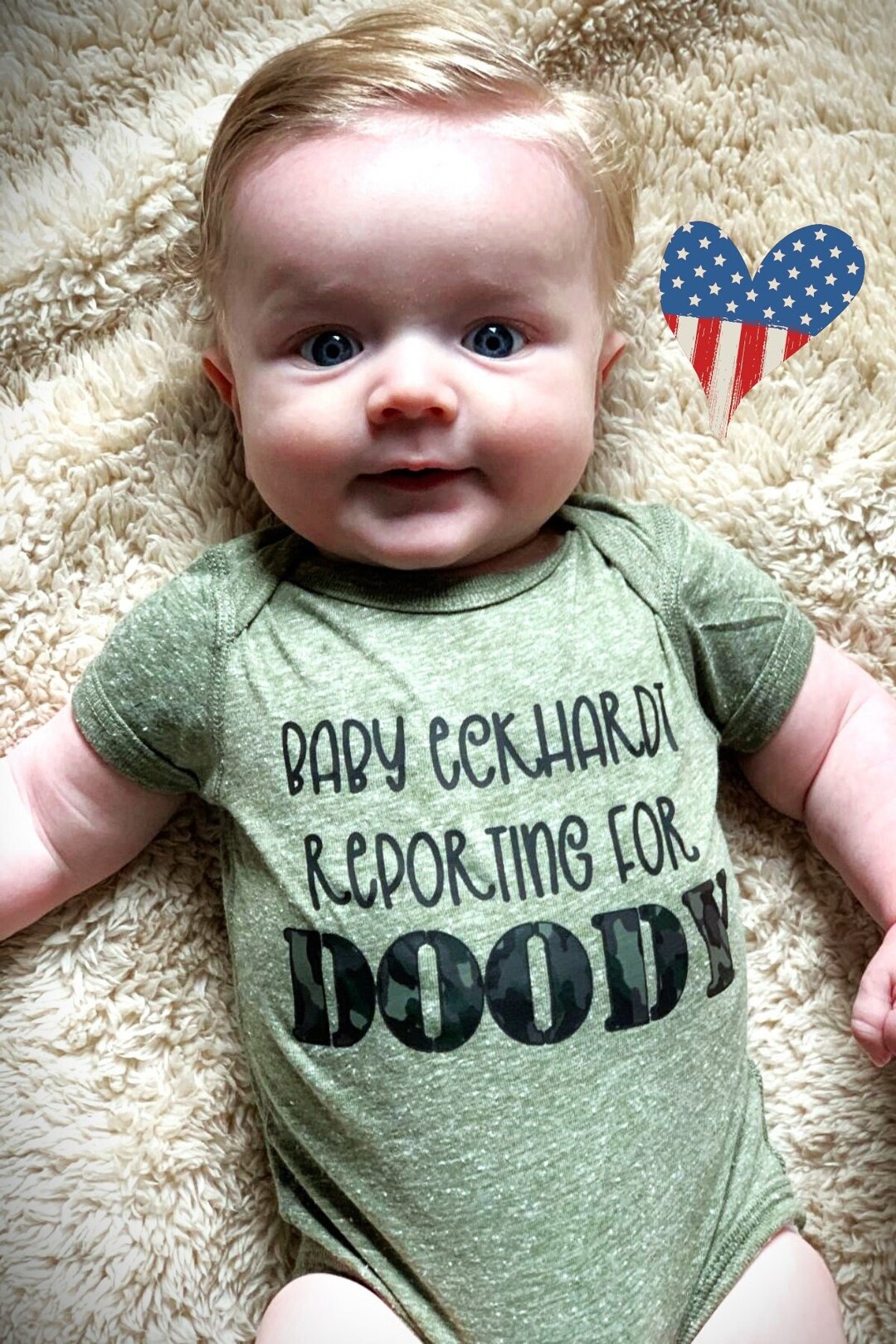 Military Baby Outfit, Military Baby Bodysuit, Personalized Baby Outfit