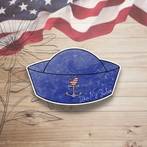 I Heart My Sailor Sticker, I Love My Sailor, Navy Stickers, Military Stickers, Navy Wife, Navy Mom, Navy Girlfriend, Deployment Sticker