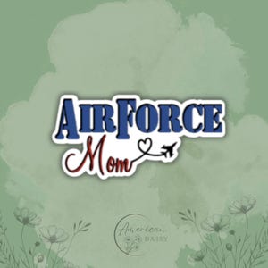 Air Kraft Mutter Aufkleber, Luftwaffe Aufkleber, Militär Aufkleber, Militär Mutter Aufkleber, Airman Mutter Aufkleber, wasserdicht, Air Kraft Mutter Abziehbild