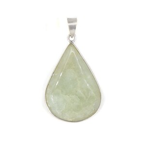 Dainty Genuine Aquamarine Necklace, March Birthstone Necklace, Gift for her, 925 Sterling Silver, Teardrop Shape, Bridesmaid Gifts