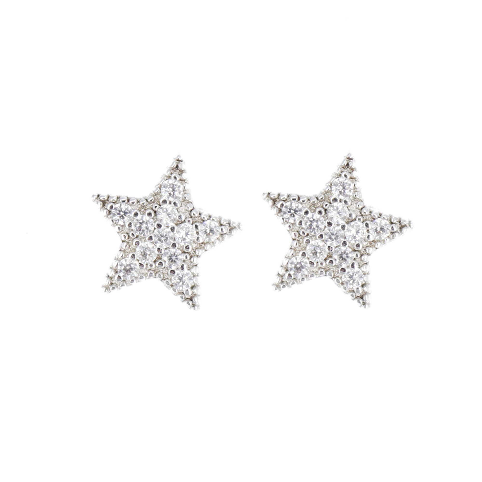 Orecchini Borchia A Stella In Argento 925 – Morbidi E Plaina – 2,9 Mm – Beautifuljewelrynyc - Foto 1
