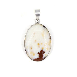 Jasper hanger, unisex ketting, statement ketting, handgemaakte sieraden, edelsteen hanger handgemaakte sieraden