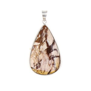 Jasper hanger ketting, unisex ketting, statement ketting, handgemaakte sieraden, edelsteen hanger handgemaakte sieraden