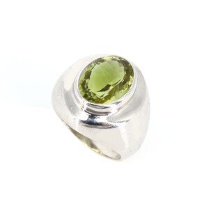 Valentinstagsverkauf ~ Handgemachter Herrenring ~ Handgemachter Schmuck ~ 925 Sterling Silber Herrenring ~ Lemon Topaz Ring ~ Männerschmuck ~ Geschenk für Ihn