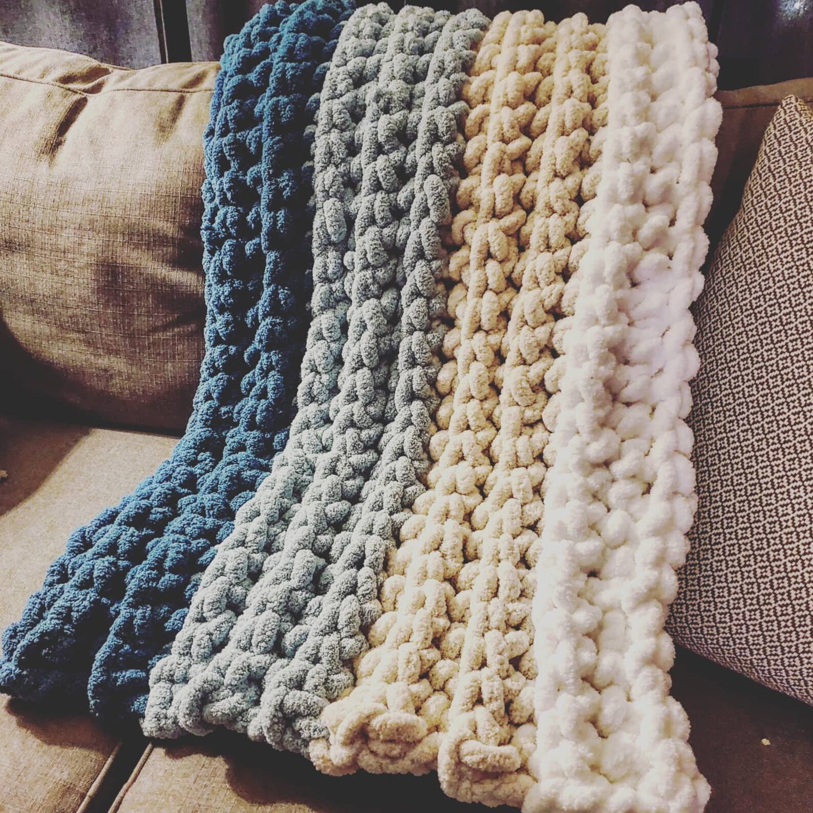 Ombre Throwblanket singlecrochet Etsy UK
