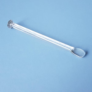 vintage glass swizzle stick? stirring stick, handmade