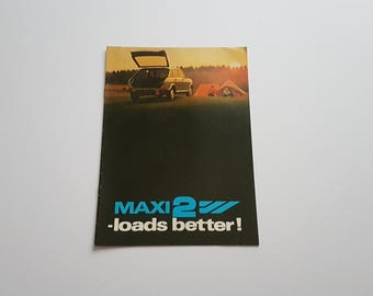 vintage car brochure austin maxi 2, loads better!, collector, gift