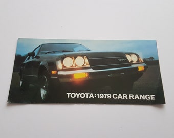 vintage car brochure toyota 1979 car range brochure