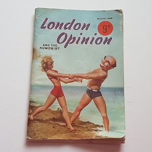 vintage men&#39;s magazine, London opinion and the humorist, 1946
