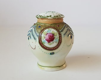 victorian Nippon moriage salt or paper shaker,