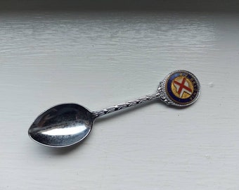 British India Line M.V. Devonia Souvenir Spoon, 1960's, vintage nautical, collectibles, vintage spoons.