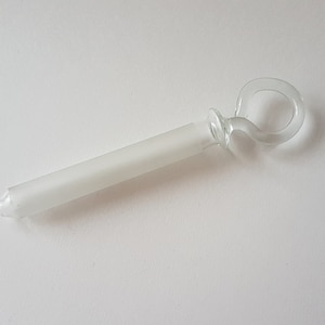 Piston en verre antique pour seringue médicale, grande taille