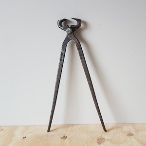 antique/vintage blacksmiths or farriers pincers or nippers. use as is or for decor