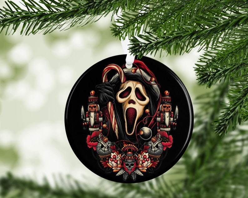Ghostface Ornament Scream Christmas Ornament Horror Movie Etsy