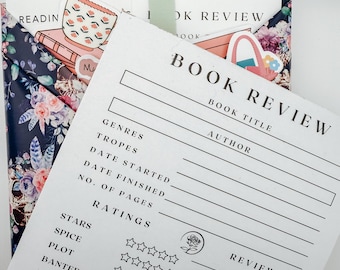 Boekrecensie - ARC Review-notitieblok, 50 boekrecensiepagina&#39;s, perfect voor boekenliefhebbers