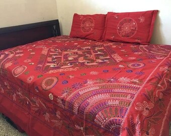 Nakshi, an unique creation of all over Tribal Embroidery with 100% Hand Stitching.