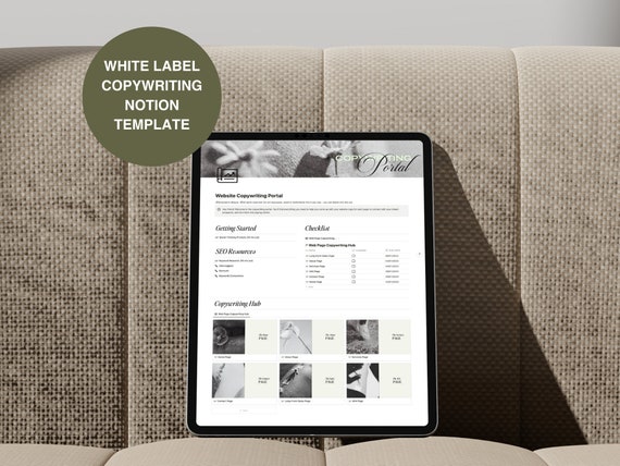 White Label Website Content Planner Notion Template with Canva Templates Website Planner PLR Digital Planner Copywriting Guide PLR Template