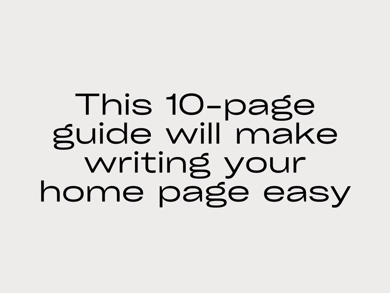 Home Page Copy Website Copy Template Website Content Website