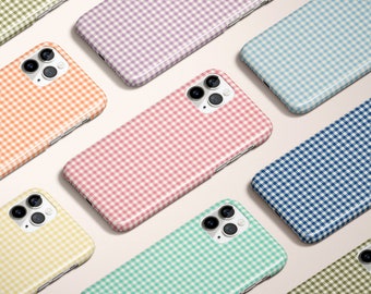 VINTAGE GINGHAM MULTICOLOUR iPhone 14 Case, iPhone 13 Case, iPhone 12 Case, iPhone 11 Pro Max Case, for iPhone X 8 Tough Case and Slim