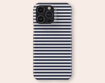 BRETON STRIPE French Navy Design iPhone Case for iPhone 14 13 12 Mini 11 Pro Max Se 2 2020 for iPhone X Xs XR 7 8 Tough and Slim