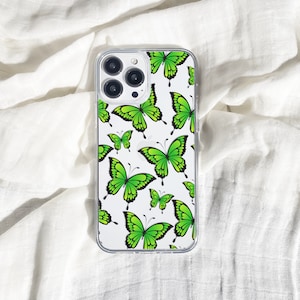 Cartoon Cute Butterfly Rose Phone Case Cover For iPhone 15 Pro Max