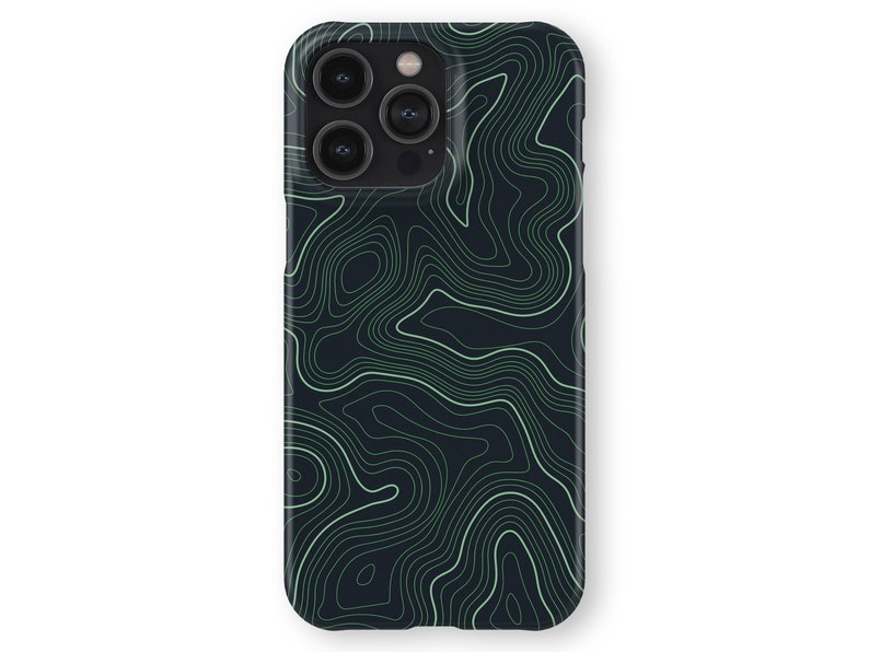 MAP CONTOUR Topographic Design iPhone Case for iPhone 14 and Etsy