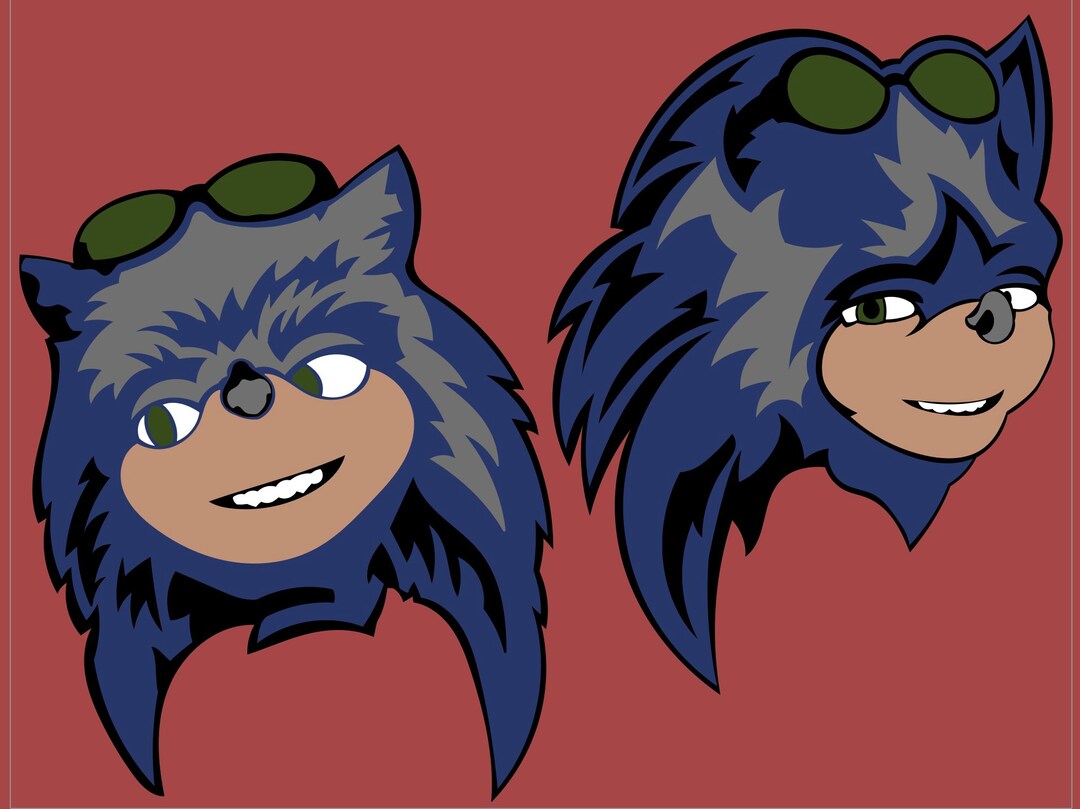 Ugly Sonic SVG Sonic the Hedgehog SVG Chip N Dale SVG Etsy