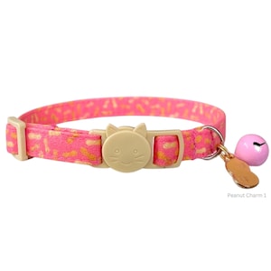 Cat Collar Peanut Kitten Collar Peanut Dog Collar Gift for Pets Named Peanut Lover Gift for Girly Cat Collar with Food Pet Collar with Nuts