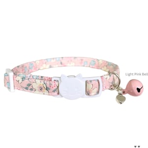 Cat Collar Girl Flower Kitten Collar Cute Puppy Floral Collar For Girls Breakaway Collar With Bell Flower Dog Collar Small Floral Cat Collar