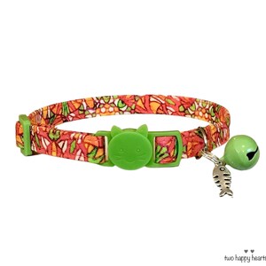 Stained Glass Pet Collar, Cat Collar, Kitten Collar, Small Dog Collar, Custom Collars, Breakaway Collar, Non Breakaway
