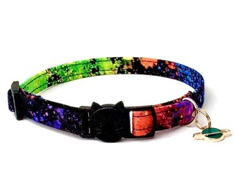 tie dye cat collar