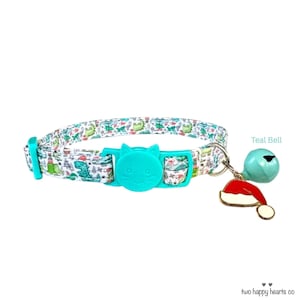 Collar navideño de dinosaurio para mascotas: collar Breakaway para gatos y perros pequeños