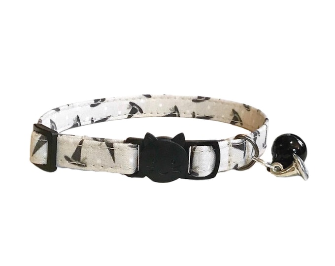 Witch Hat Cat Collar, Halloween Kitten Collar with Breakaway Buckle/Non-Breakaway