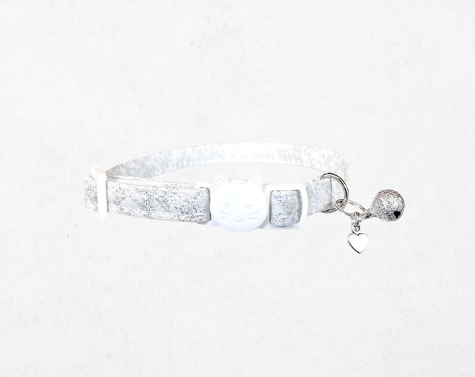 Adjustable Cat Collar Sparkle: Glitter Pattern - Breakaway or Non-Breakaway, Small Dog Use, Safety Features