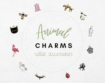 Animal Cat Collar Charms: Removable Pet Accessories