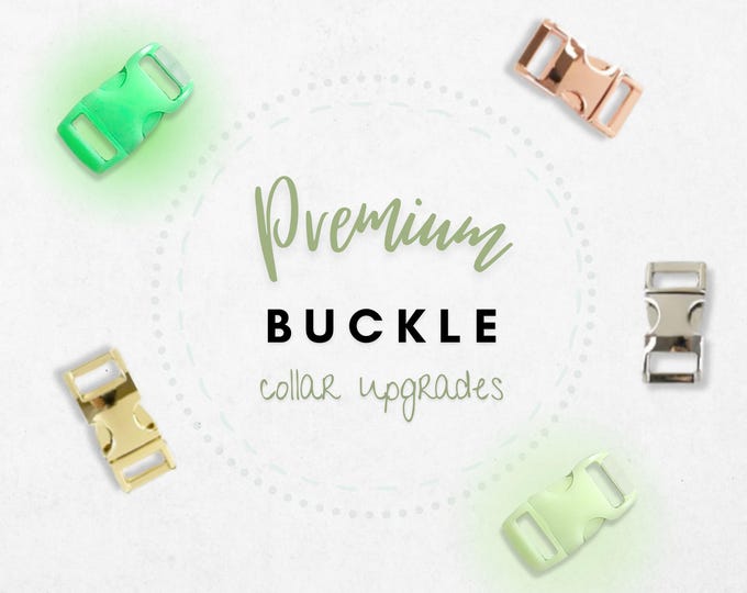 Cat Collar Buckle Upgrade: Glow in the Dark and Metal Buckles for Small Pets