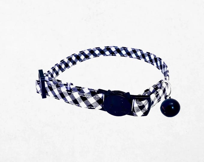 Plaid Cat Collar with Breakaway Buckle & Bell