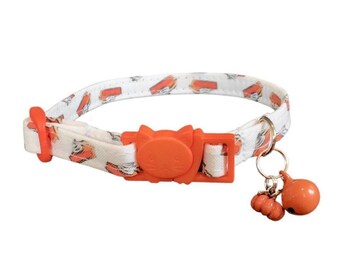 Pumpkin Pie Cat Collar: Breakaway Buckle, Autumn Design