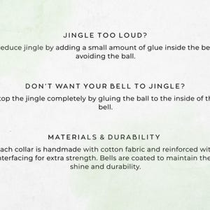 JINGLE TOO LOUD? Reduce jingle by adding a small amount of glue inside the bell, avoiding the ball. DON'T WANT YOUR BELL TO JINGLE? Stop the jingle completely by gluing the ball to the inside of the bell.