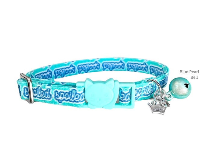 Spoiled Cat Collar with Breakaway Buckle, Bell & Charm