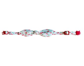 Cherry Cat Collar with Bow, Breakaway Kitten Collar