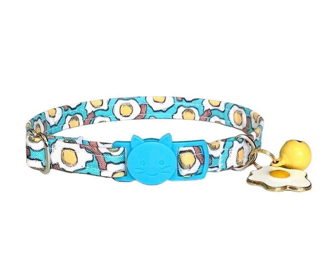 Egg Print Cat Collar with Breakaway Buckle, Kitten Puppy Collar