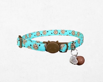 Cookie Print Cat Collar, Breakaway Safety Buckle