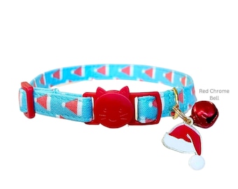 Santa Hat Pet Collar – Breakaway Cat & Small Dog Collar